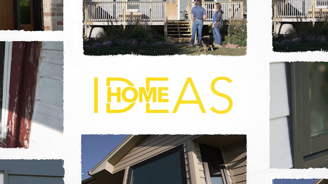 Home Ideas title card with before-and-after window photos
